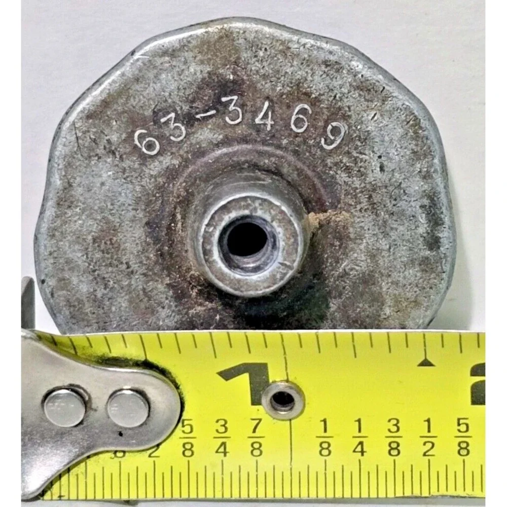 4 Vintage National Lock Antique Gold 1-1/2" Rope Braid Furniture Knob 63-3469 - Picture 8 of 14